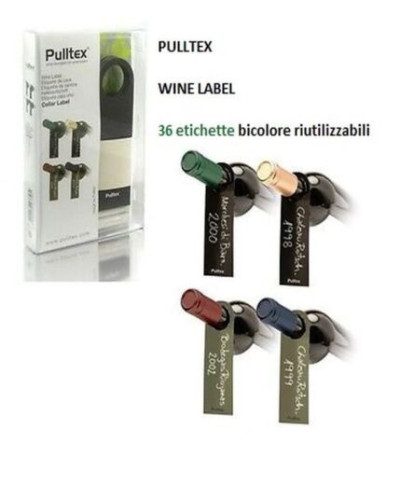 PULLTEX 36 ETICHETTE PER VINO VINI PER IDENTIFICARE LE BOTTIGLIE CANTINA ENOTECA