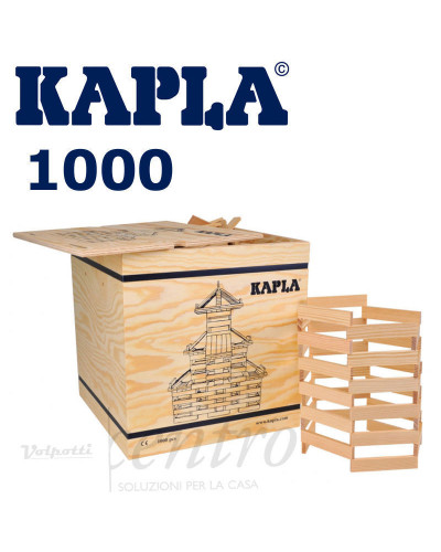 KAPLA 1000 PEZZI COSTRUZIONI IN LEGNO NATURALE IDEA REGALO NATALE