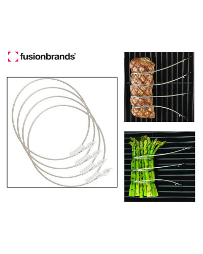 FUSIONBRANDS FOODLOOP FLAME 4 LACCI COTTURA LEGATURA ARROSTO ASPARAGI BARBECUE